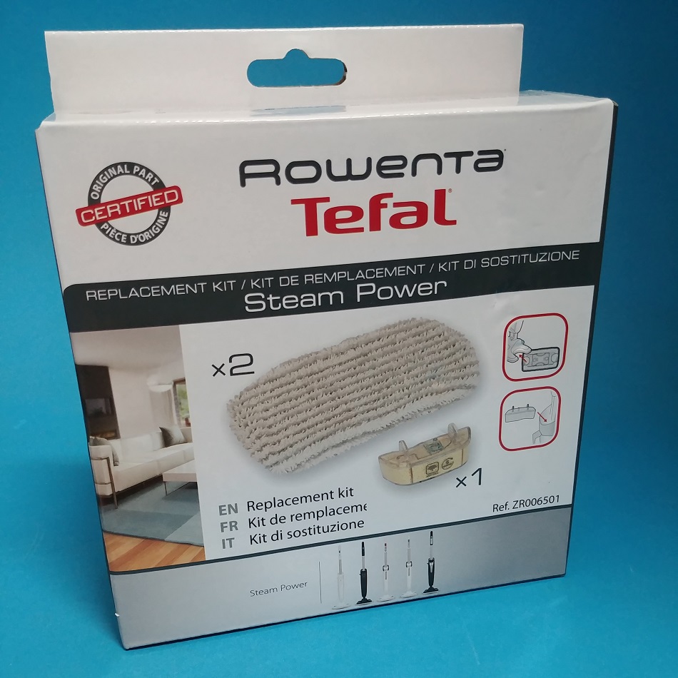 KIT PANNI + FILTRO ACQUA SCOPA A VAPORE ROWENTA STEAM POWER cod.art. ZR006501