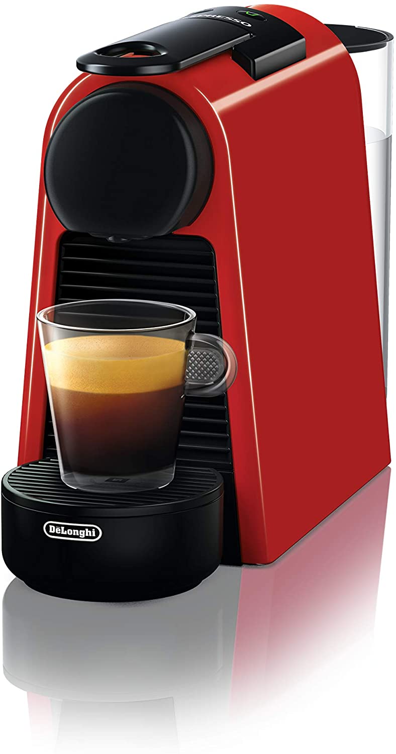 De´ Longhi EN 85.R Macchine del caffè Essenza Mini Nespresso, 1370 W, 1  Cups, Plastica, Rosso - Tecnica 2C - Castiglione