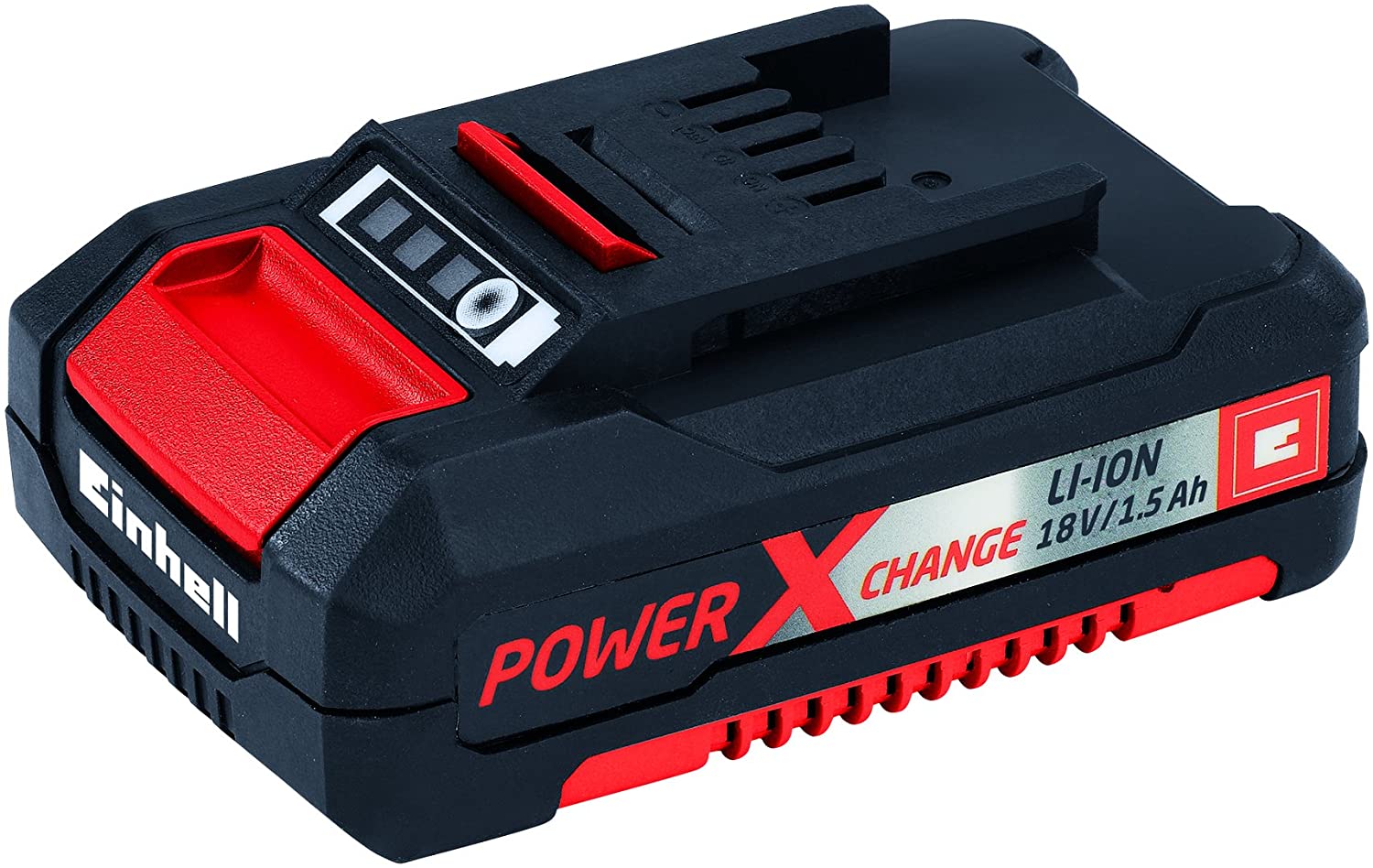 Einhell 4511330 Batteria Power-X-Change, 1.5 Ah, 18 V, Nero, Rosso
