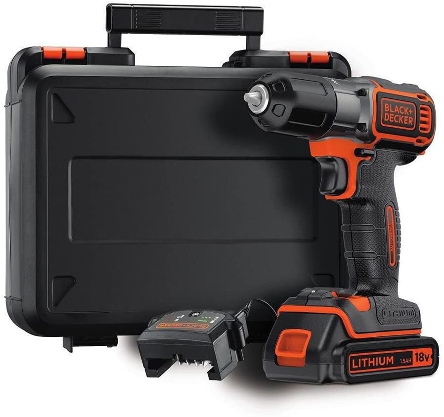 BLACK+DECKER ASD184K-QW Trapano/avvitatore Autosense 18V - 1.5AH in valigetta