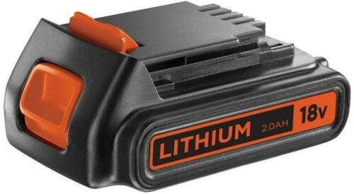 BLACK+DECKER Batteria al Litio Compatibile con prodotti BLACK+DECKER 18 V 2.0 Ah, BL2018-XJ