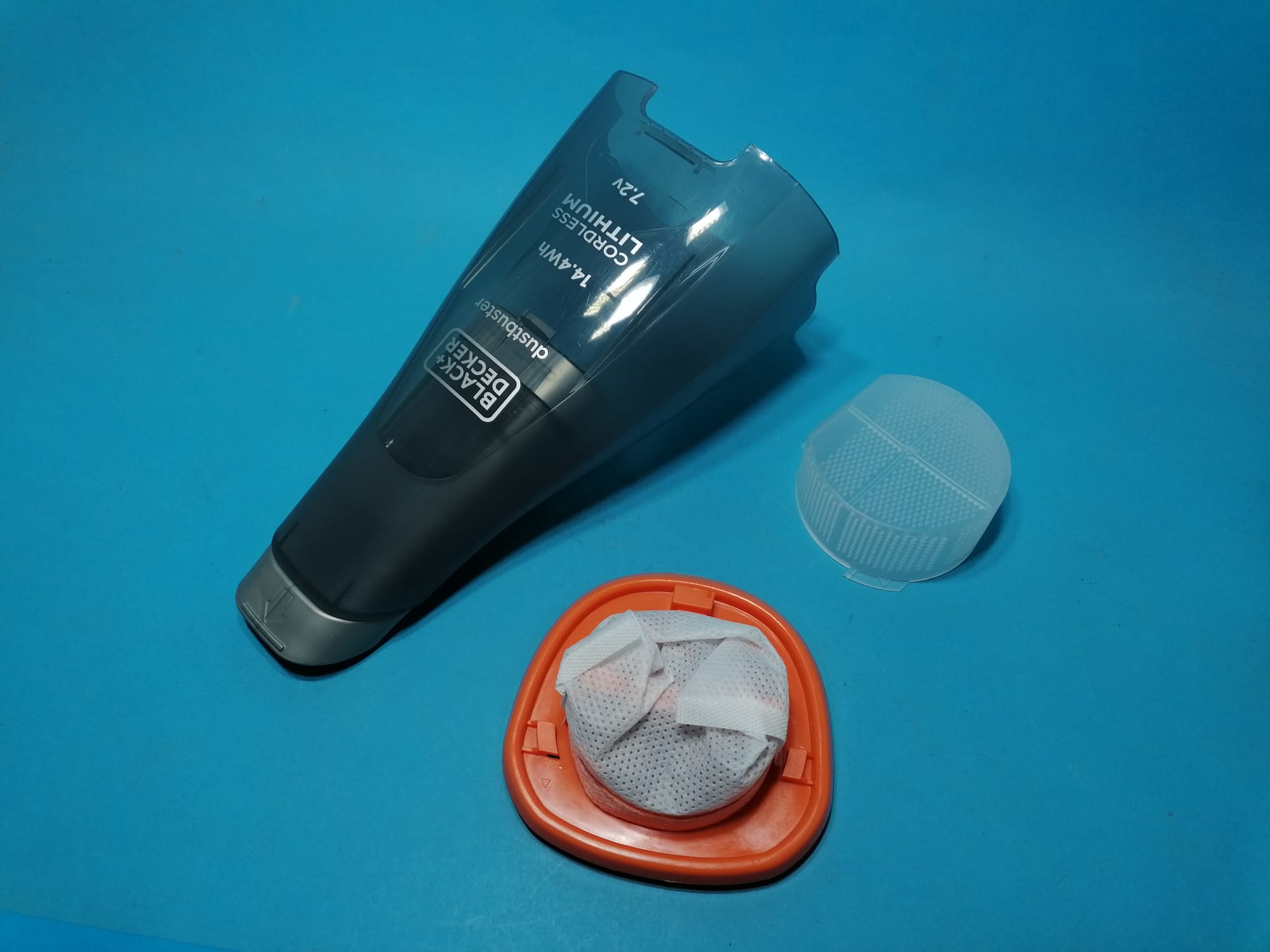 BLACK+DECKER CONTENITORE + FILTRO PER ASPIRABRICIOLE DUSTBUSTER 7.2V NVC220WBC