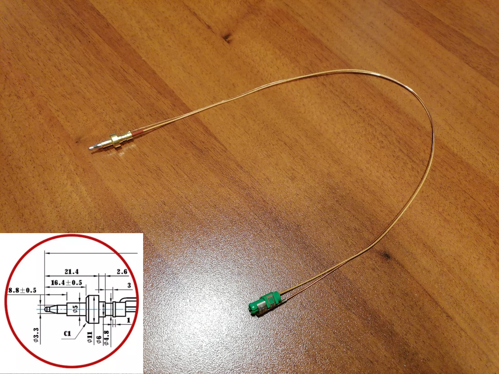BOMPANI termocoppia con valvola di sicurezza 70cm per cucina a gas M0039887702