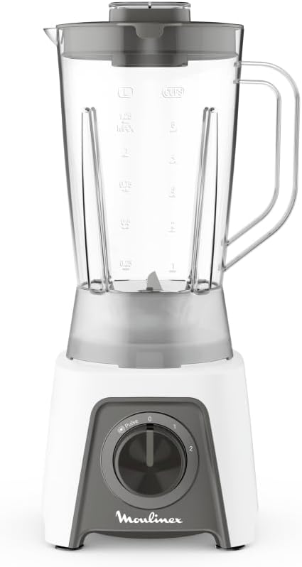 Moulinex Blendeo + Frullatore Elettrico, 450 W, 1.5 L, Tritatutto con 2 Velocit