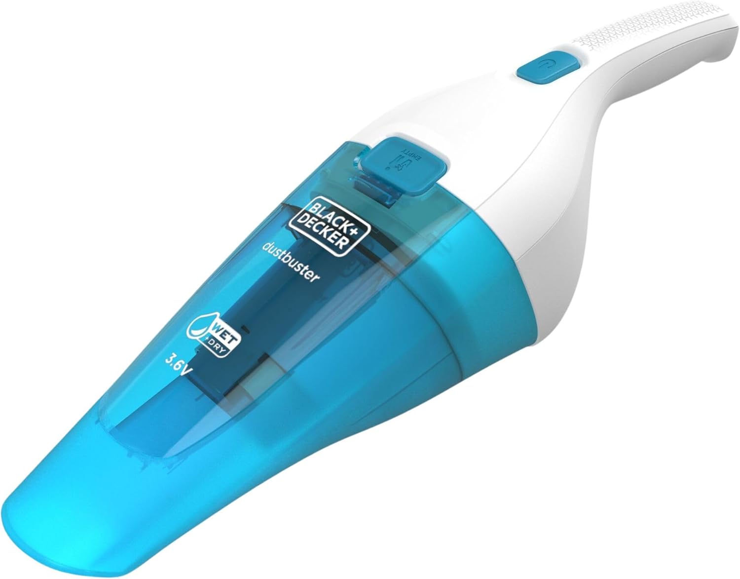 BLACK+DECKER dustbuster Aspirapolvere Portatile Senza Fili Wet & Dry 3.6V, WDC115WA-QW