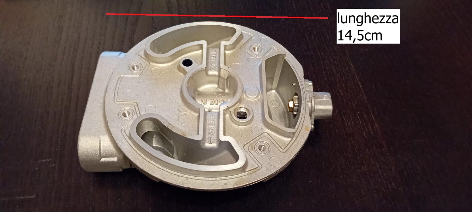 SABAF bruciatore spartifiamma doppia corona HE Full Brass da 6Kw cucina a gas 