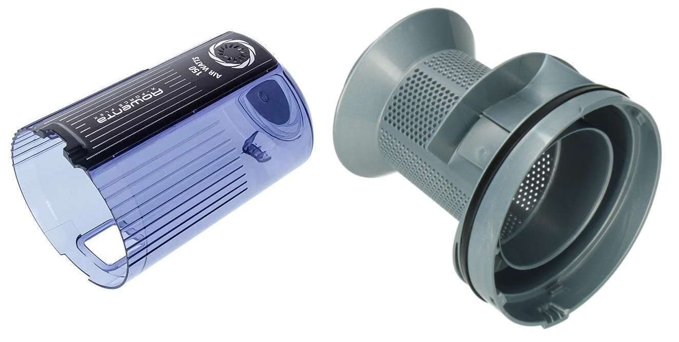 ROWENTA contenitore e prefiltro scopa aspirapolvere XForce 11.60 12.60 RH9890