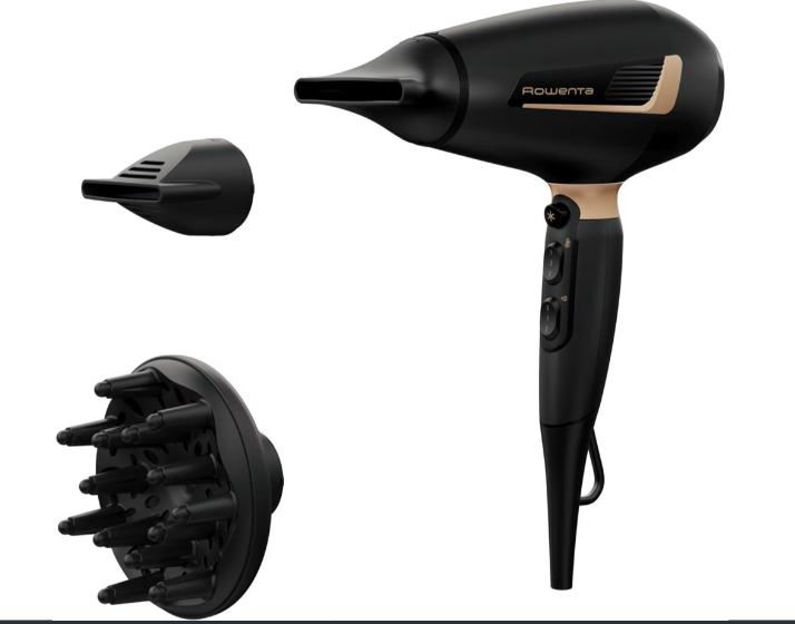 Rowenta Pro Expert Asciugacapelli, Potente motore Pro AC da 2200 W, Asciugatura