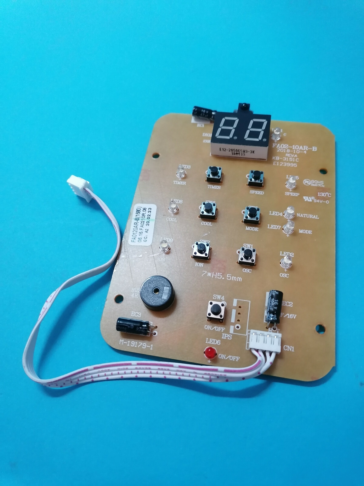 Argo Scheda Comandi Display Per Raffrescatore Ad Aria Polifemo Billy 398000675