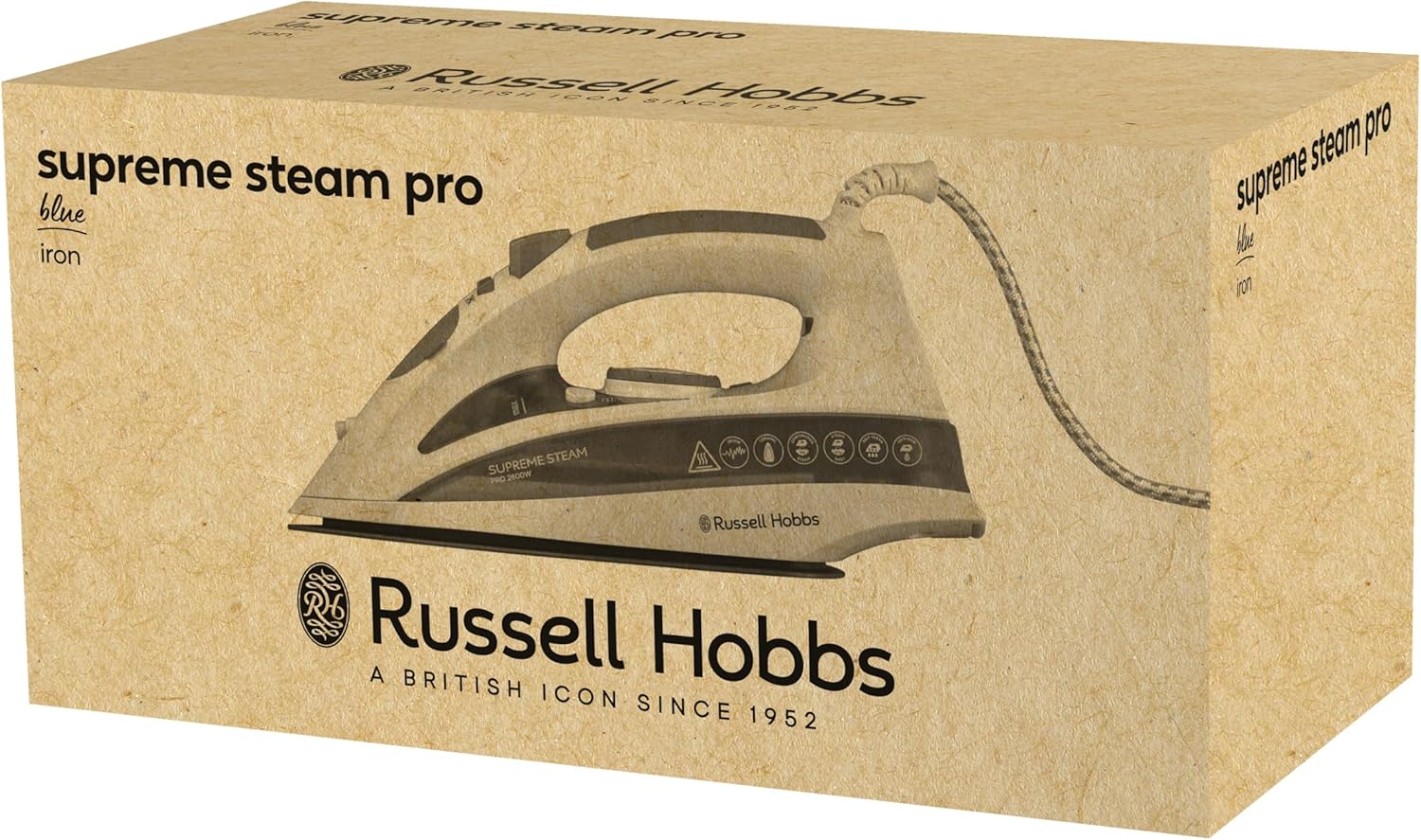 Russell Hobbs Ferro Da Stiro, A Vapore, Colpo Vapore 210 G/Min, Vapore Verticale Per Tende, Piastra In Ceramica Autopulente, 2600W, Supreme Steam Pro A Vapore 20562-56