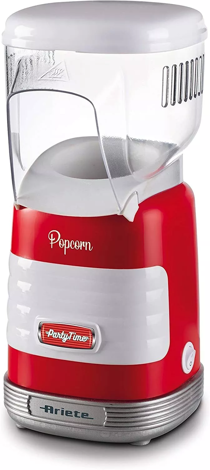 Ariete 2956 Pop Corn Party Time, Macchina per Pop Corn, 1100 W, Cottura ad Aria