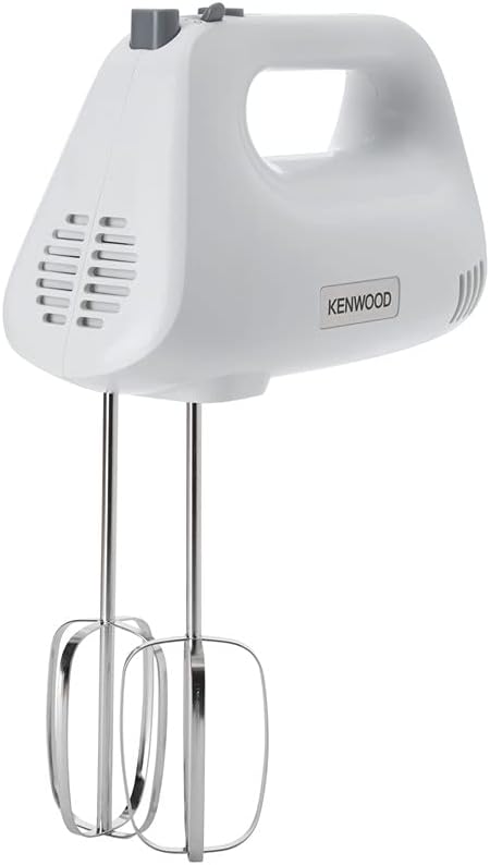 Kenwood HMP30.A0WH Sbattitore Elettrico, Pratico e Potente, Facile Utilizzo, 5 velocit�+Pulse, Pratico. Potenza 450Watt, Plastica,Bianco