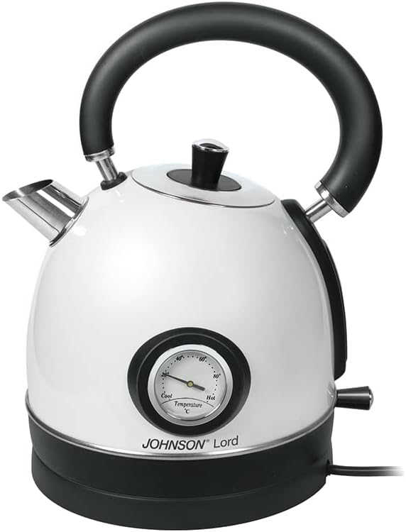 Bollitore Elettrico Johnson LORD 2200W Capacit 1.8L Acciaio Inox Termometro