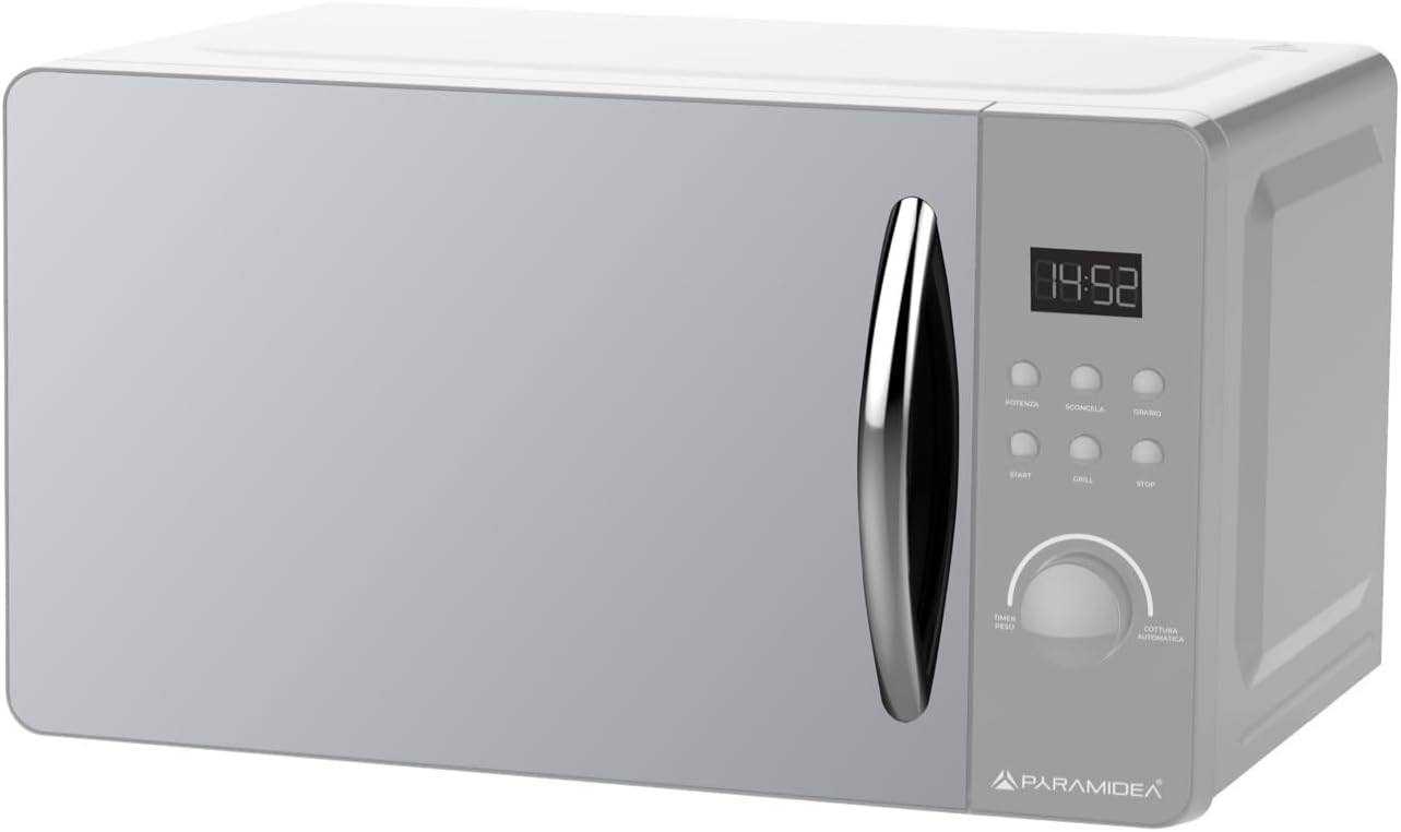 PYRAMIDEA forno a microonde digitale 800w da 20 litri con grill FOM202S SILVER