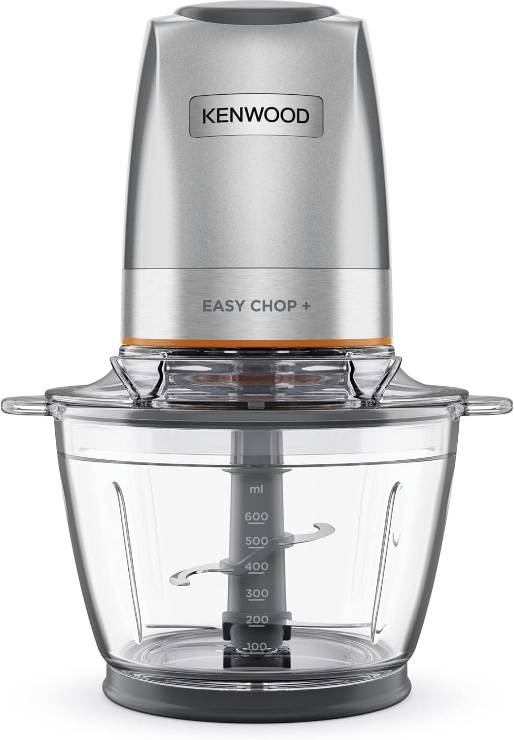 Kenwood EasyChop+ CHP62.400SI, Tritatutto con Sistema di Lame Quad Blade in Acci