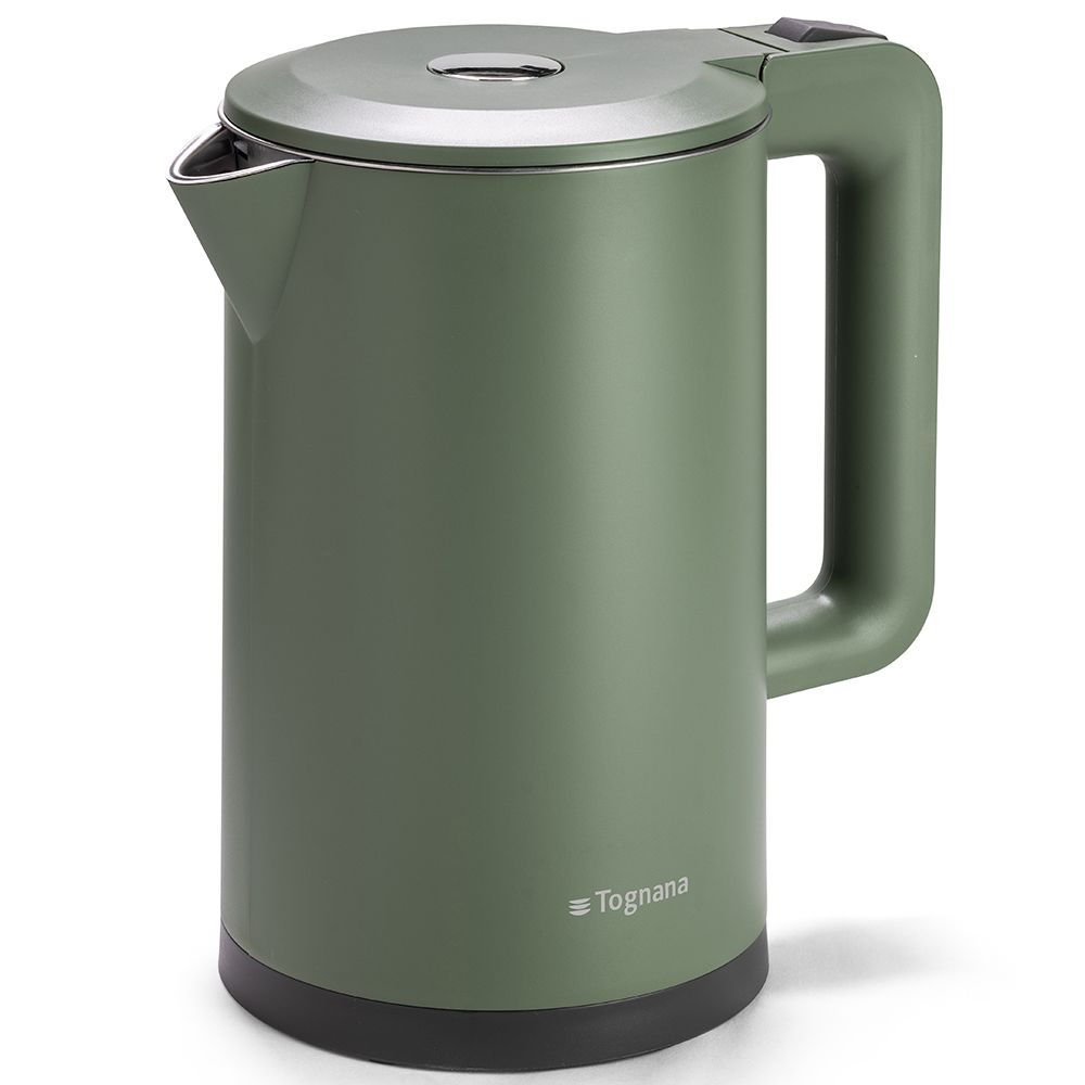 TOGNANA Bollitore elettrico 1,7 L Verde Salvia Plastica-Acciaio Inox D2DBE17IRVE