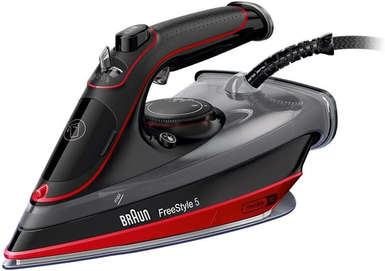 Braun SI5057 RD Ferro da Stiro a Vapore Ceramica 2700 W Nero Rosso 220 g/min