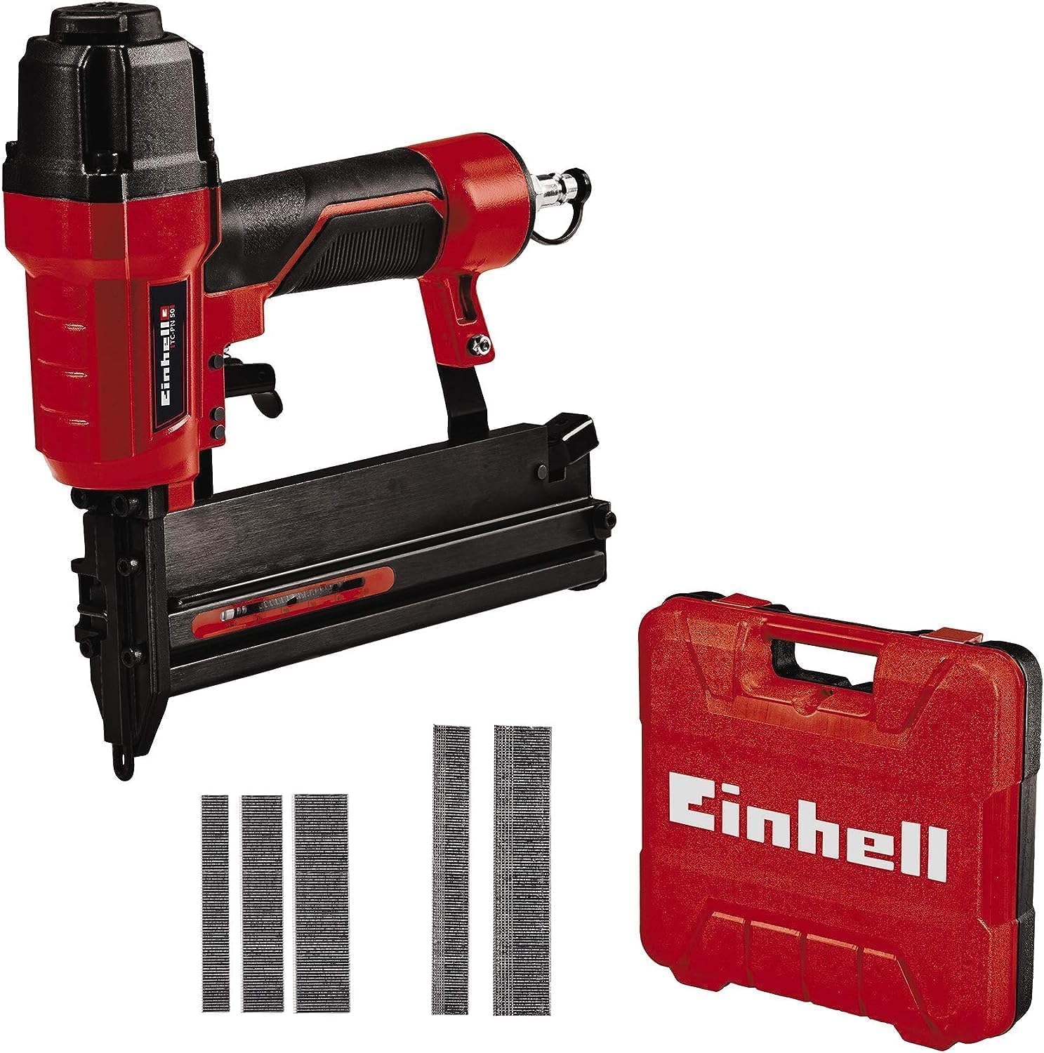 Einhell Tc-Pn 50 Graffettatrice Pneumatica, Pressione 8.3 Bar, Rosso Nero, 25.6