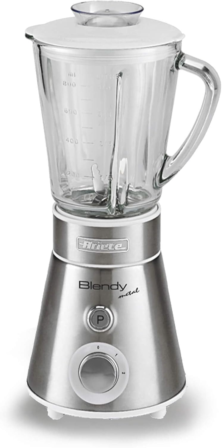 Ariete 561 Blendy Metal - Frullatore con lame in Acciaio Inox - Tazza in vetro 8