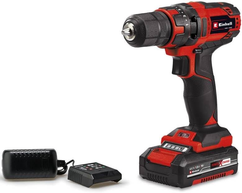 Einhell Trapano a batteria TC-CD 18/35-2 Li (1x,1,5 Ah) Power X-Change (18V, 35N