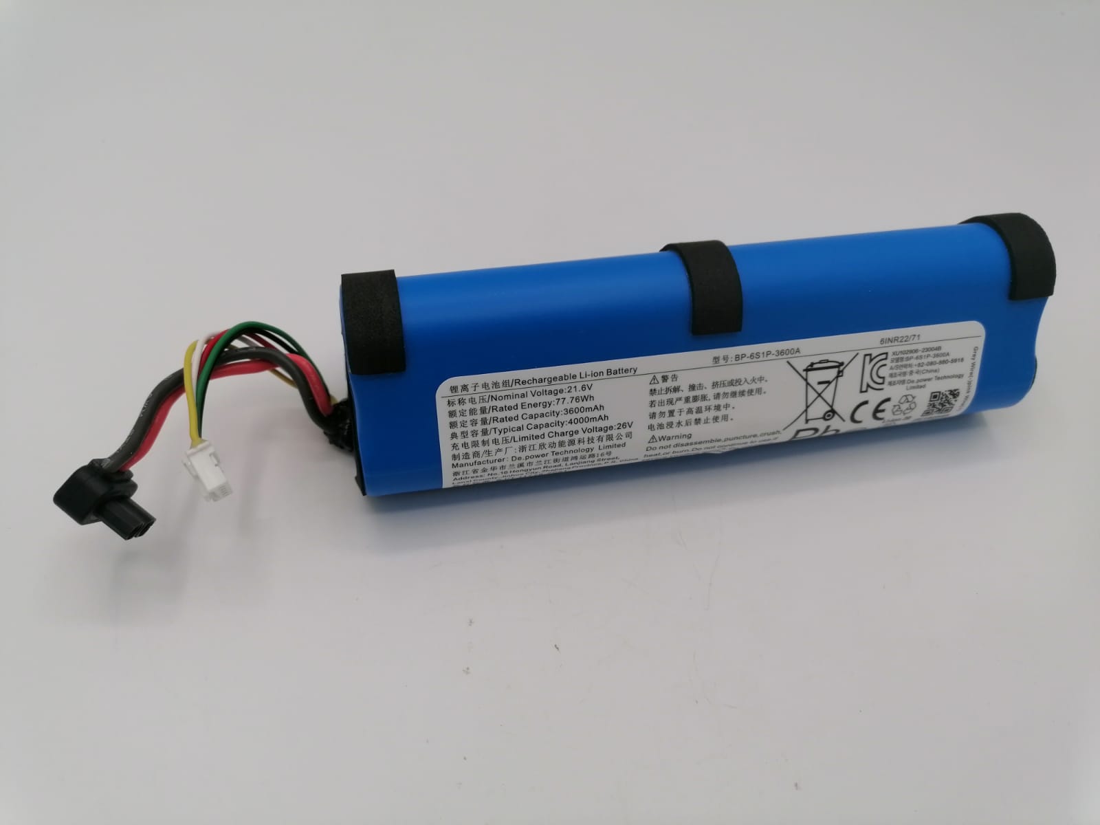 ROWENTA batteria li-ion da 21.6V per lavapavimenti X-CLEAN 10 GZ7035WO GZ7540WO