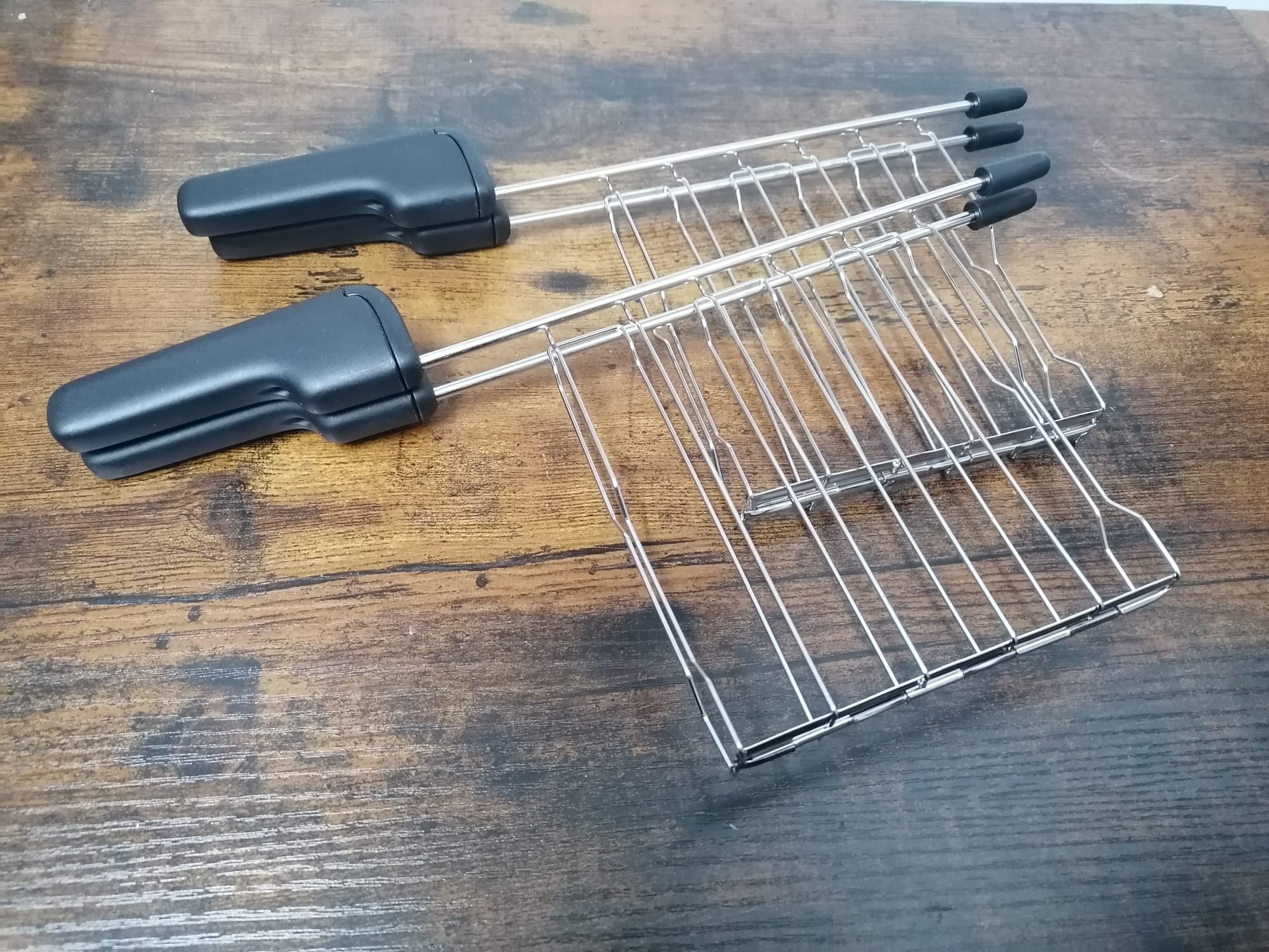 2X ARIETE PINZE MANIGLIE TOSTAFETTE NERE PER TOSTAPANE TOSTIME MOD.0159