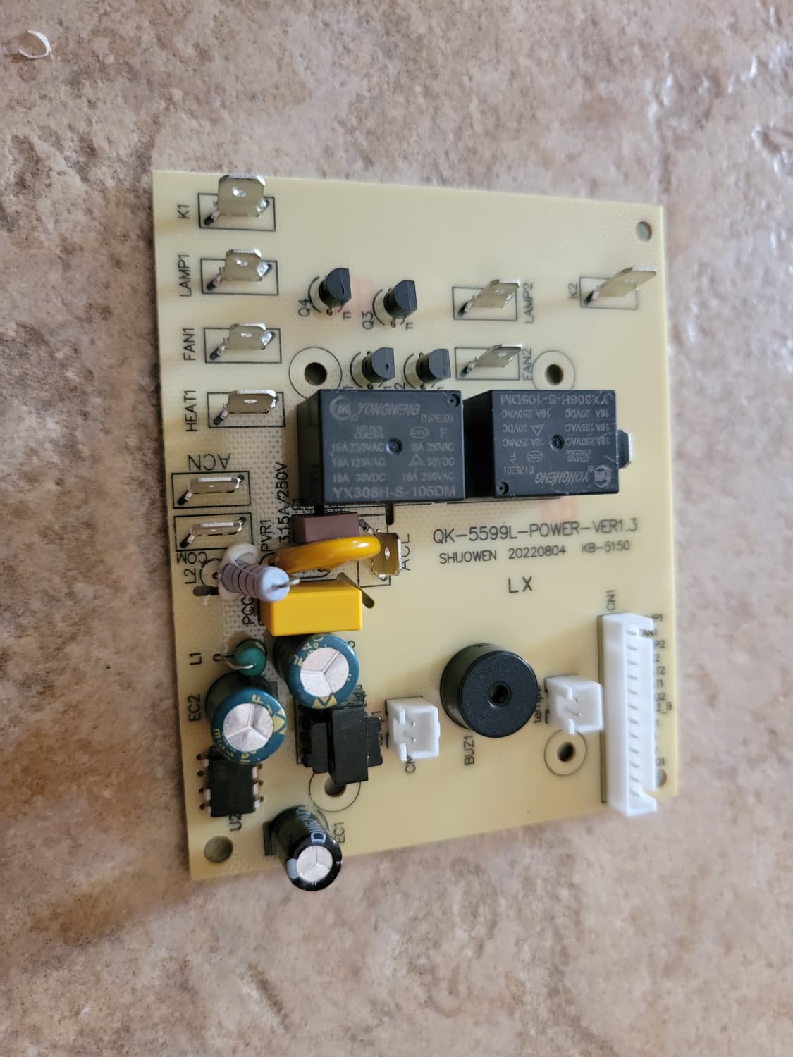 JOHNSON scheda elettrica di potenza PCB per friggitrice ad aria DUAL FRYER
